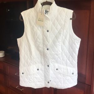 Barbour Flyweight Calvary Gilet White Vest